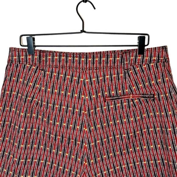 Maeve By Anthropologie Women’s Abstract City Cuffed Shorts Red/Blue Size 14 - Picture 5 of 6